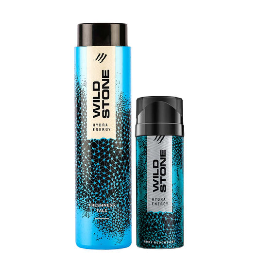 Pushpa 2 x Wild Stone Hydra Energy Deodorant (150 Ml) + Wild Stone Hydra Energy Talc (100 gm)