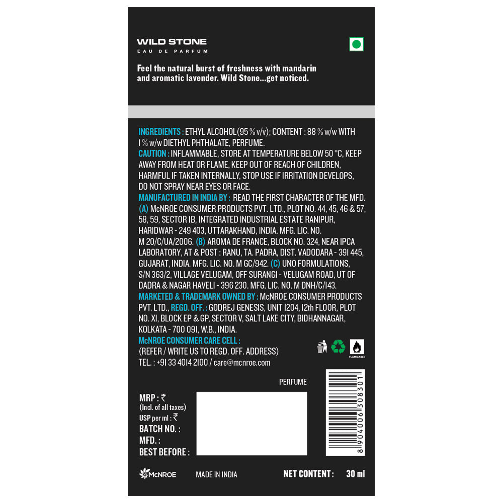 Wild Stone Gift Collection (Bronze Perfume Body Spray 120ml and Hydra Energy Perfume 30ml)