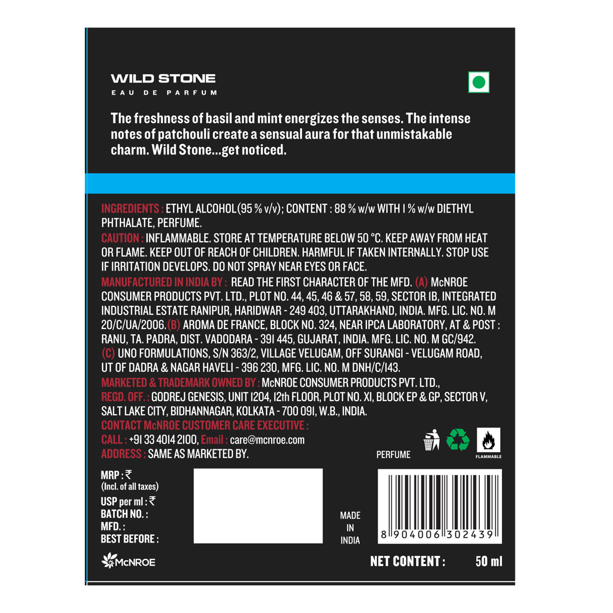 Wild Stone Gift Pack Collection (Ultra Sensual and Hydra Energy Perfume 50ml)