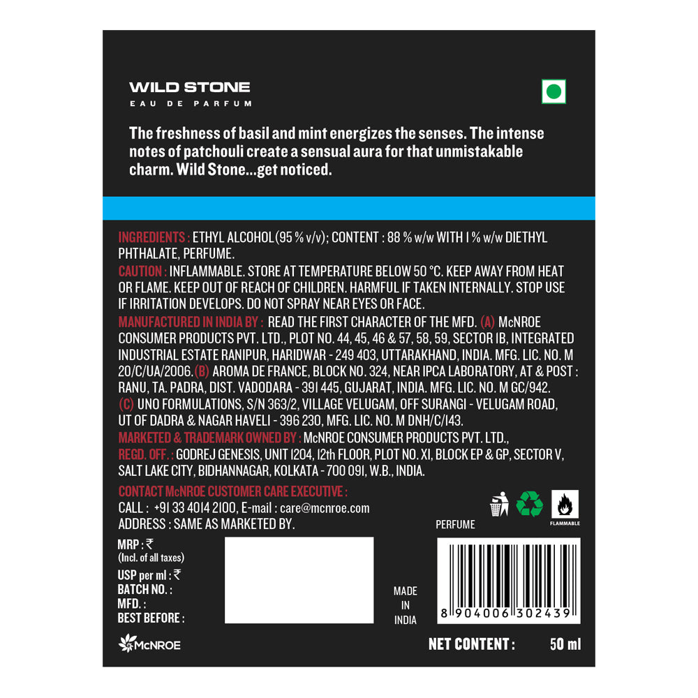 Wild Stone Ultra Sensual Perfume, 50ml