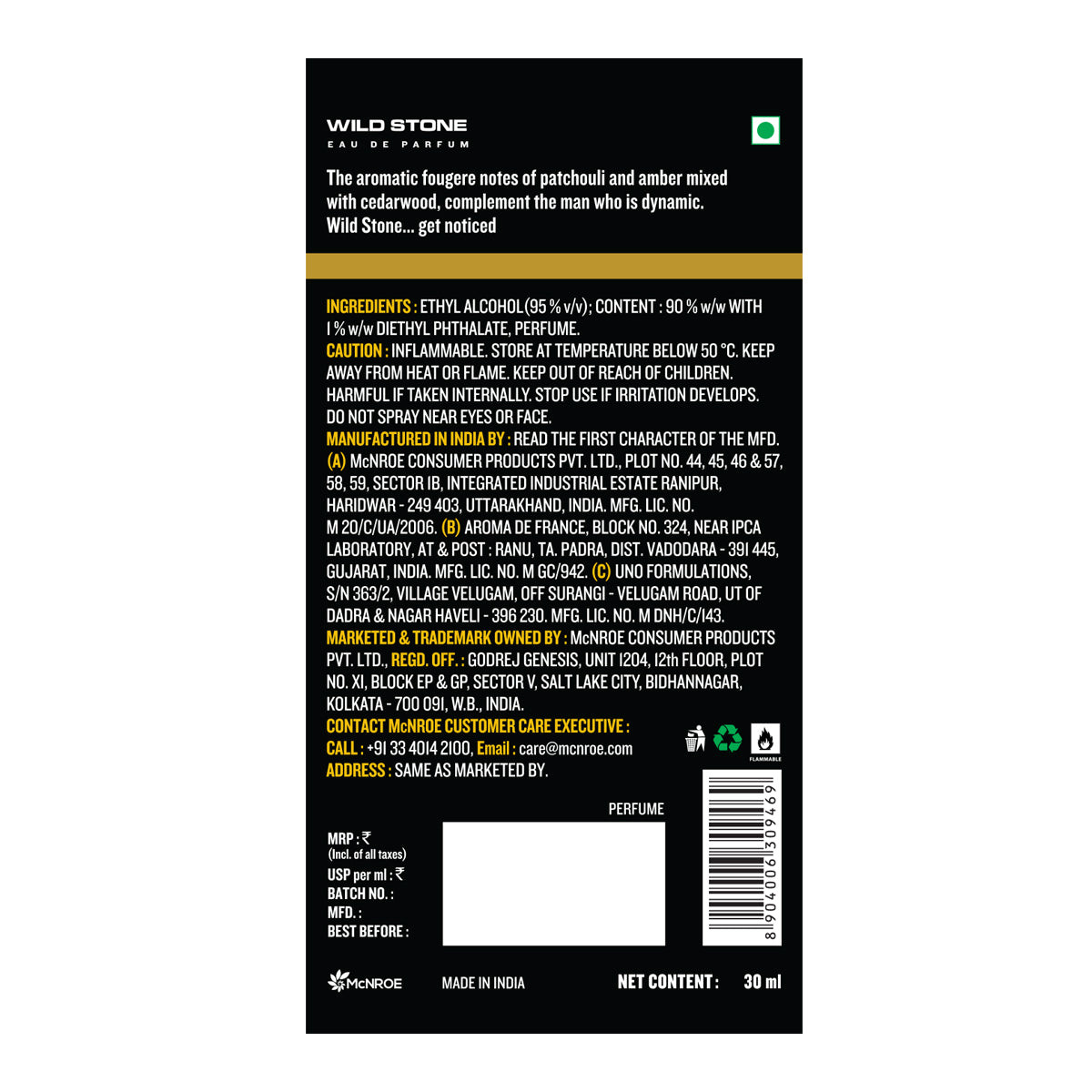 Wild Stone Night Rider Perfume, 30ml