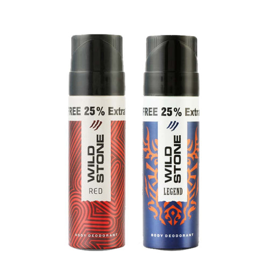 Wild Stone Red and legend Travel Pack Deodorant, Pack of 2 (50ml each)