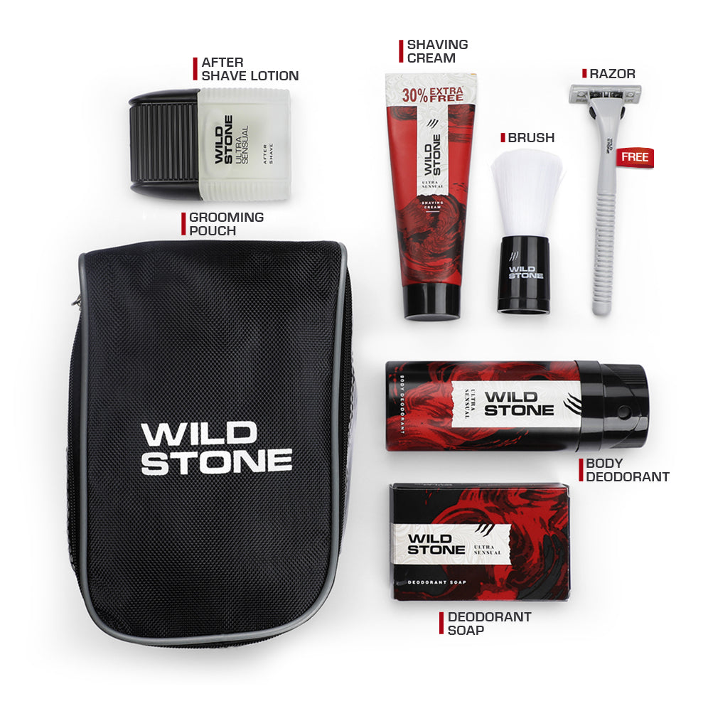Wild Stone Grooming 101 Kit for, Men