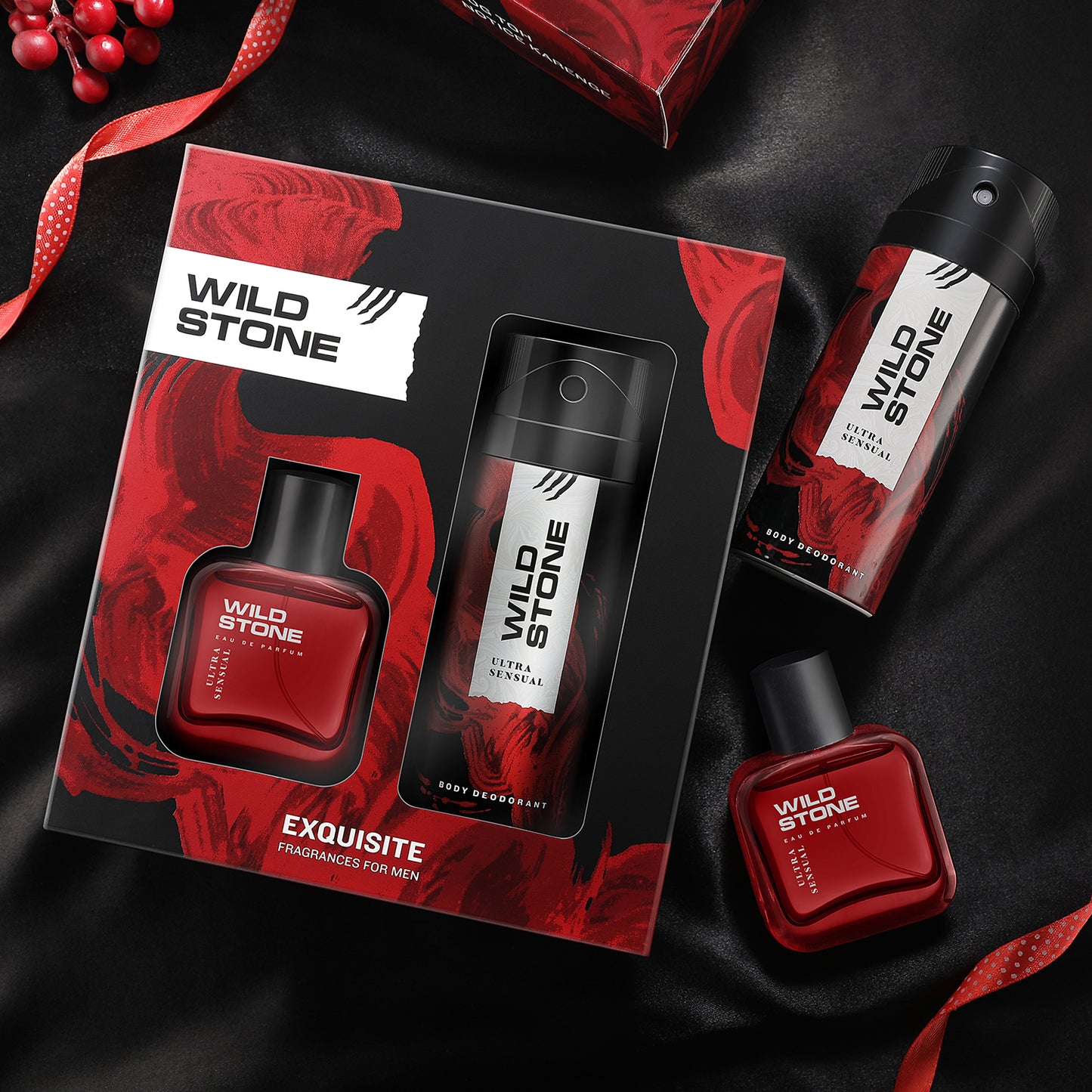 Wild Stone Ultra Sensual Fragrance Combo for Men (Perfume - 50 ml & Deodorant -150 ml)