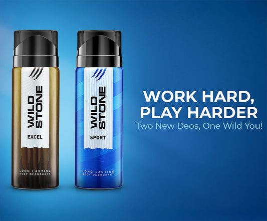 Wild Stone's Dual Power: One Deodorant for Work, One for Play