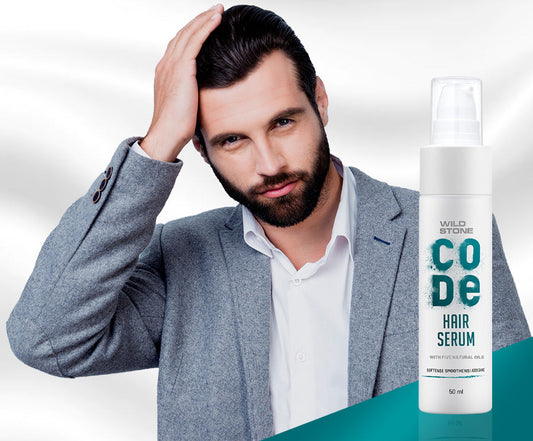 wild stone CODE hair serum for men