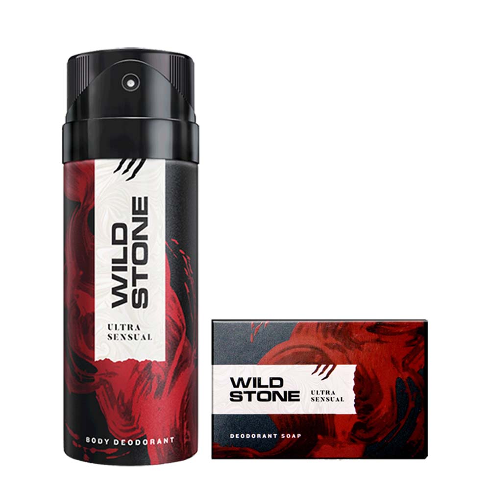 Wild Stone Ultra Sensual deodorant150ml and Soap 75gm ,Pack of 2