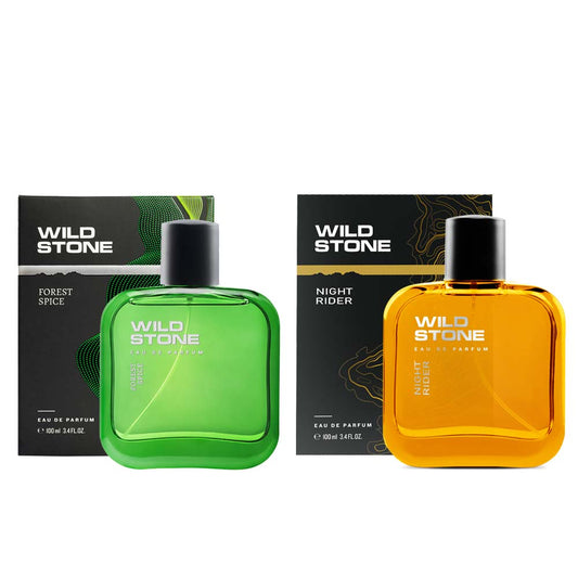 Wild Stone Forest spice and Night Rider Perfume Pack of 2 (100ml each)