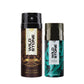 Wild Stone Classic Leather 225ml & Edge Deodorant 150ml , Pack of 2