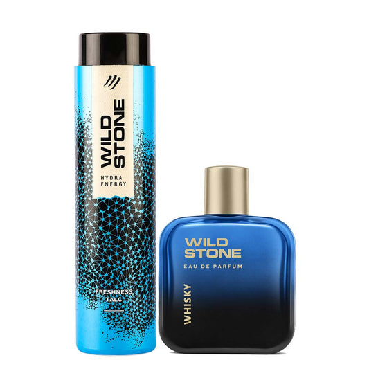 Pushpa 2 x Wild Stone Whisky Perfume (225 Ml) + Wild Stone Hydra Energy Talc (100 gm)