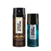 Wild Stone Classic Leather 225ml & Hydra Energy Deodorant 150ml , Pack of 2