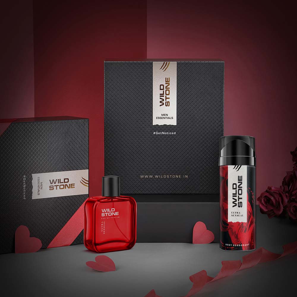 Wild stone Gift Box with Ultra Sensual Deodorant 150ml and Perfume 50ml