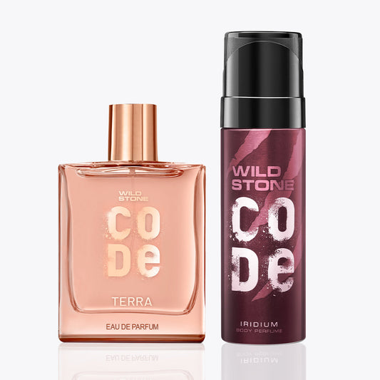 CODE Terra Luxury Perfume and Iridium Body Perfume Combo