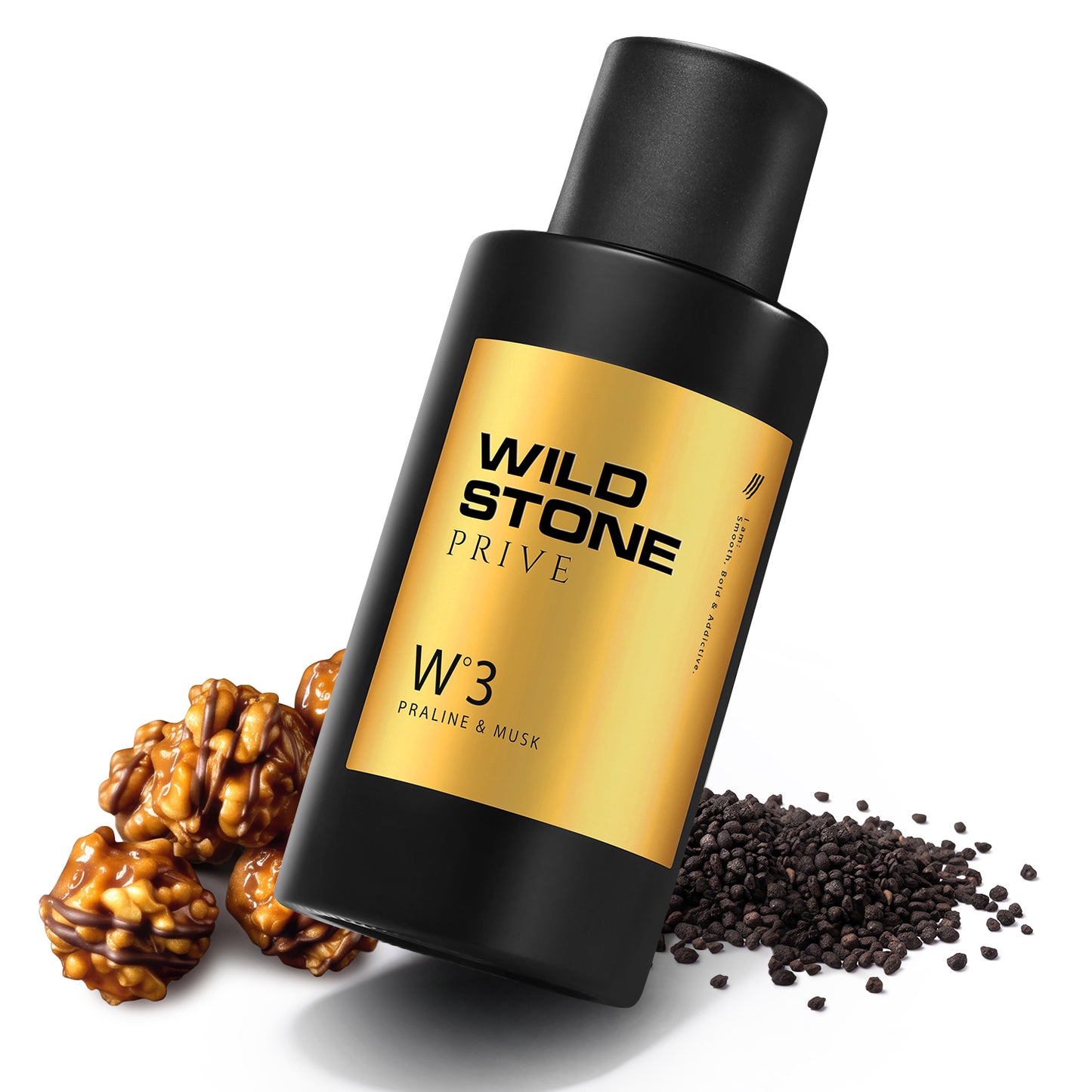 Wild Stone Prive W°3  Wild Stone W3 Praline & Musk Parfum for Men 100ml | Luxury Long Lasting Fragrance | Warm, Vanilla & Gourmand Fragrance | Premium Men's Perfume