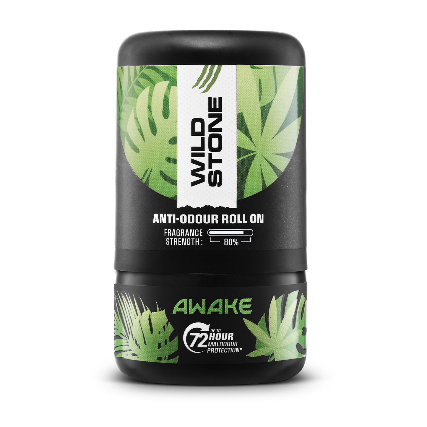 Wild Stone Awake Anti-Odour Roll On For Men, 50ml | Up to 72-Hour Odour Control | Enriched with Matcha tea and chamomile tea |Skin Friendly & Itch Free Deodorant Roll On | Long-Lasting Freshness