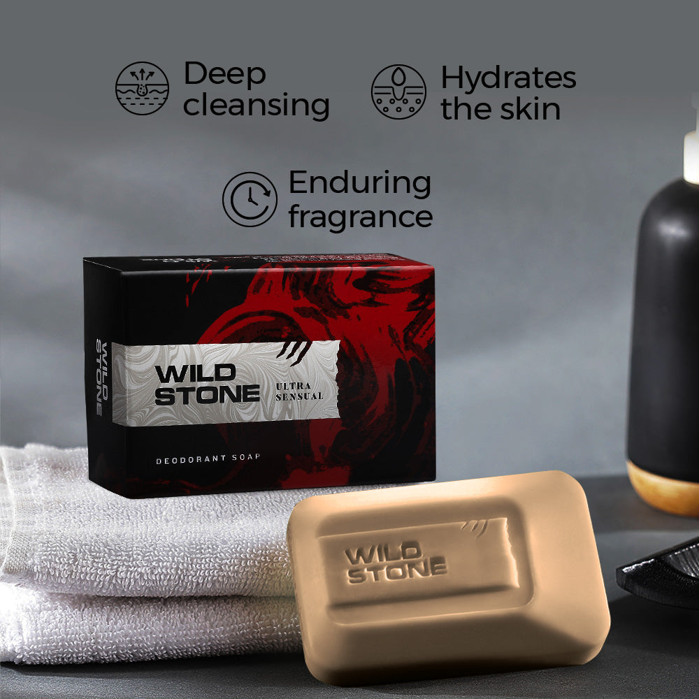 Wild Stone Ultra Sensual Soap75gm and  Ultra Sensual Talcum Powder 100gm
