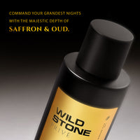 Wild Stone Prive W°1 Saffron & Oud Parfum for Men 100ml | Luxury Long Lasting Perfume | Rich, Oud & Woody Fragrance | Premium Men's Perfume