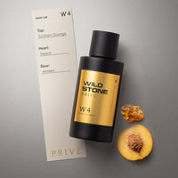 Wild Stone Prive W°4  Peach & Amber Parfum for Men 100ml | Luxury Long Lasting Perfume | Citrus, Fruity & Fresh Fragrance | Premium Men's Perfume