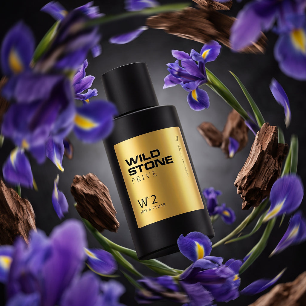 Wild Stone Prive W°2 Iris & Cedar Parfum for Men 100ml | Luxury Long Lasting Perfume