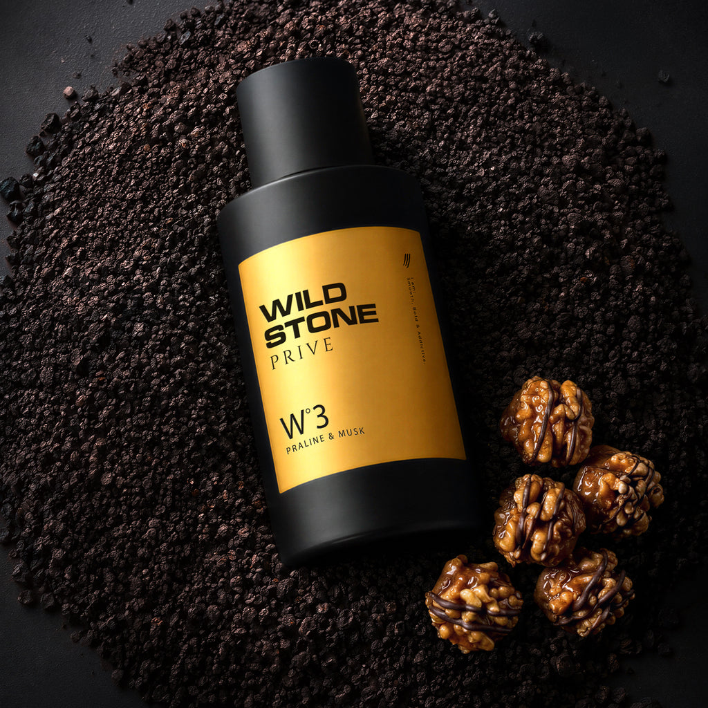 Wild Stone Prive W°3  Wild Stone W3 Praline & Musk Parfum for Men 100ml | Luxury Long Lasting Fragrance | Warm, Vanilla & Gourmand Fragrance | Premium Men's Perfume