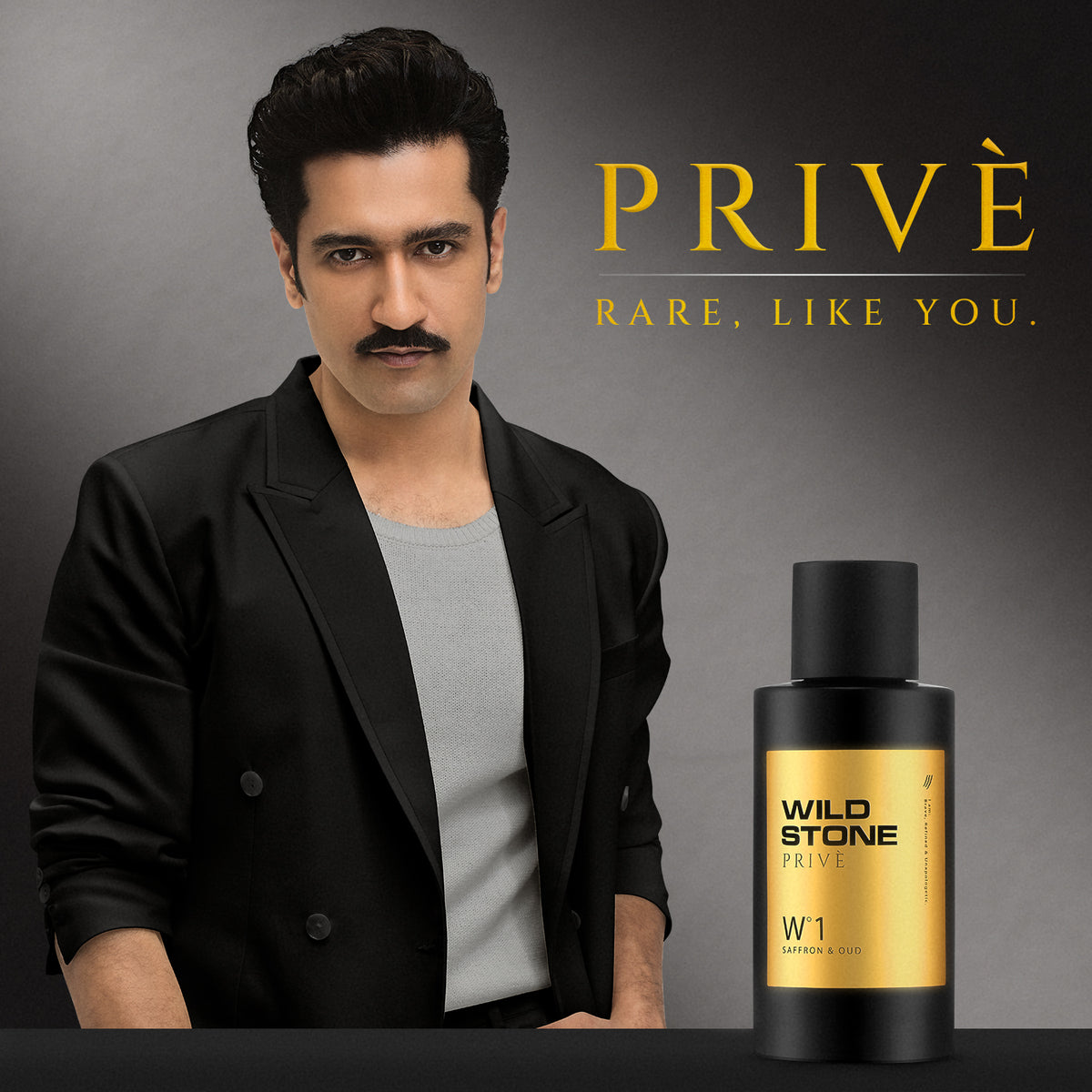 Wild Stone Prive W°1 Saffron & Oud Parfum for Men 100ml | Luxury Long Lasting Perfume | Rich, Oud & Woody Fragrance | Premium Men's Perfume