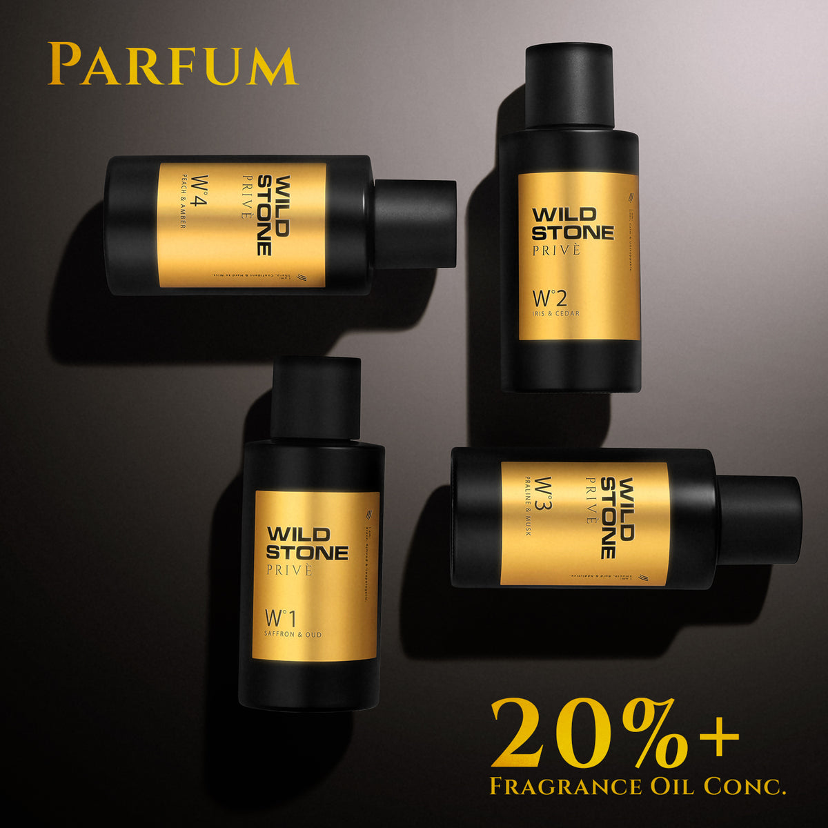 Wild Stone Prive W°2 Iris & Cedar Parfum for Men 100ml | Luxury Long Lasting Perfume