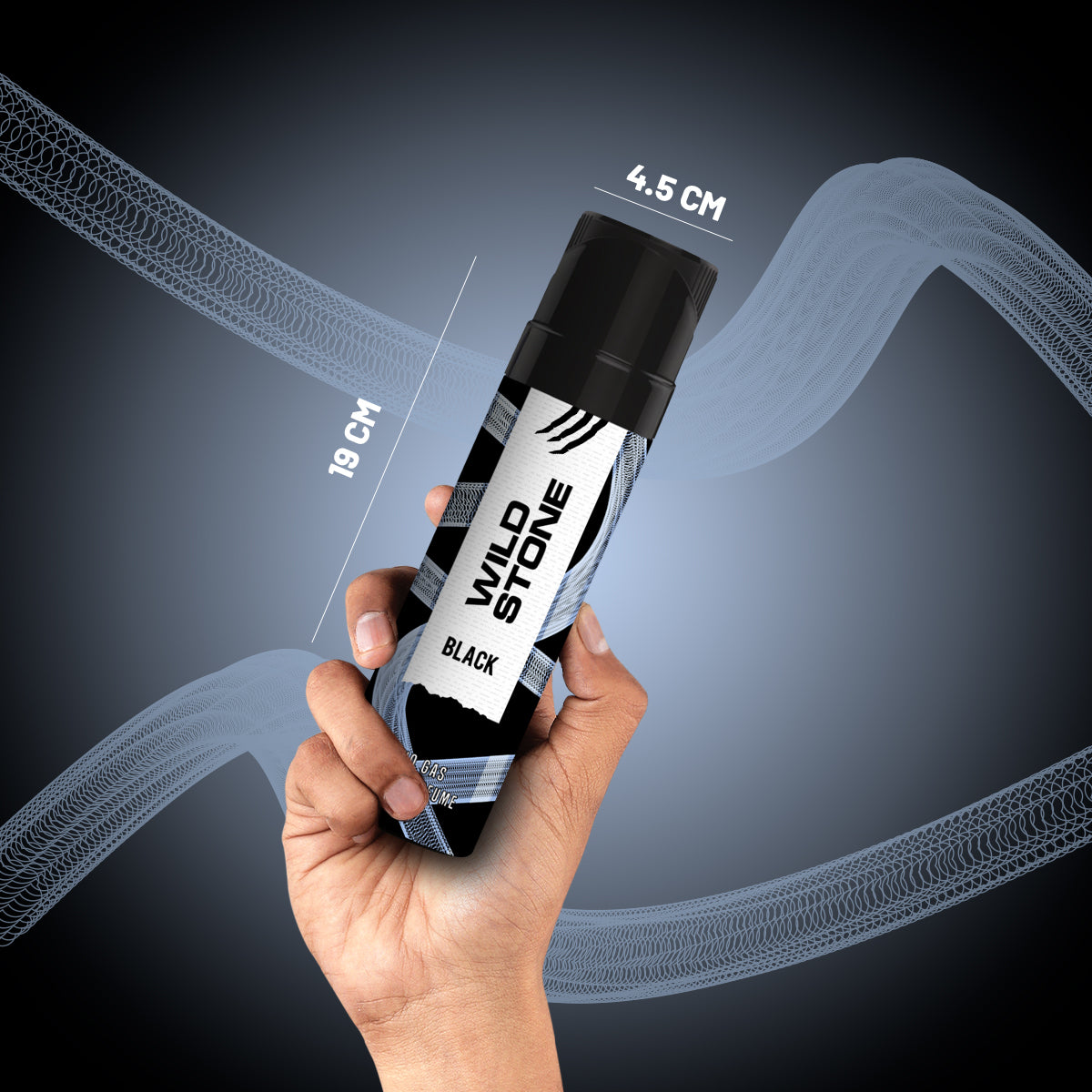 Wild Stone Intense Black No Gas Deodorant, 150ml