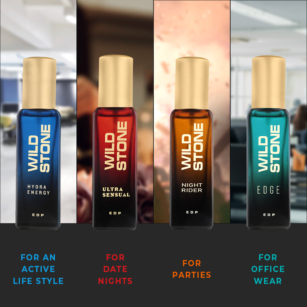 Wild Stone Premium Perfume Gift Set for Men - 20 Ml Each l Luxury perfume for Men to Smell Great l Long-Lasting Fragrances l EDP Parfum for Man l Suited for Every Occasion