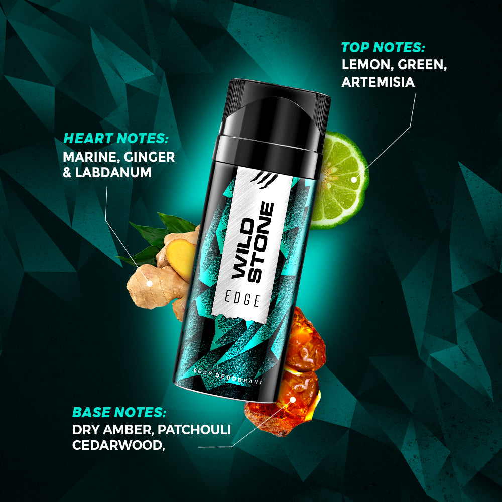 Wild Stone Edge Deodorant Pack of 2 (150ml each)