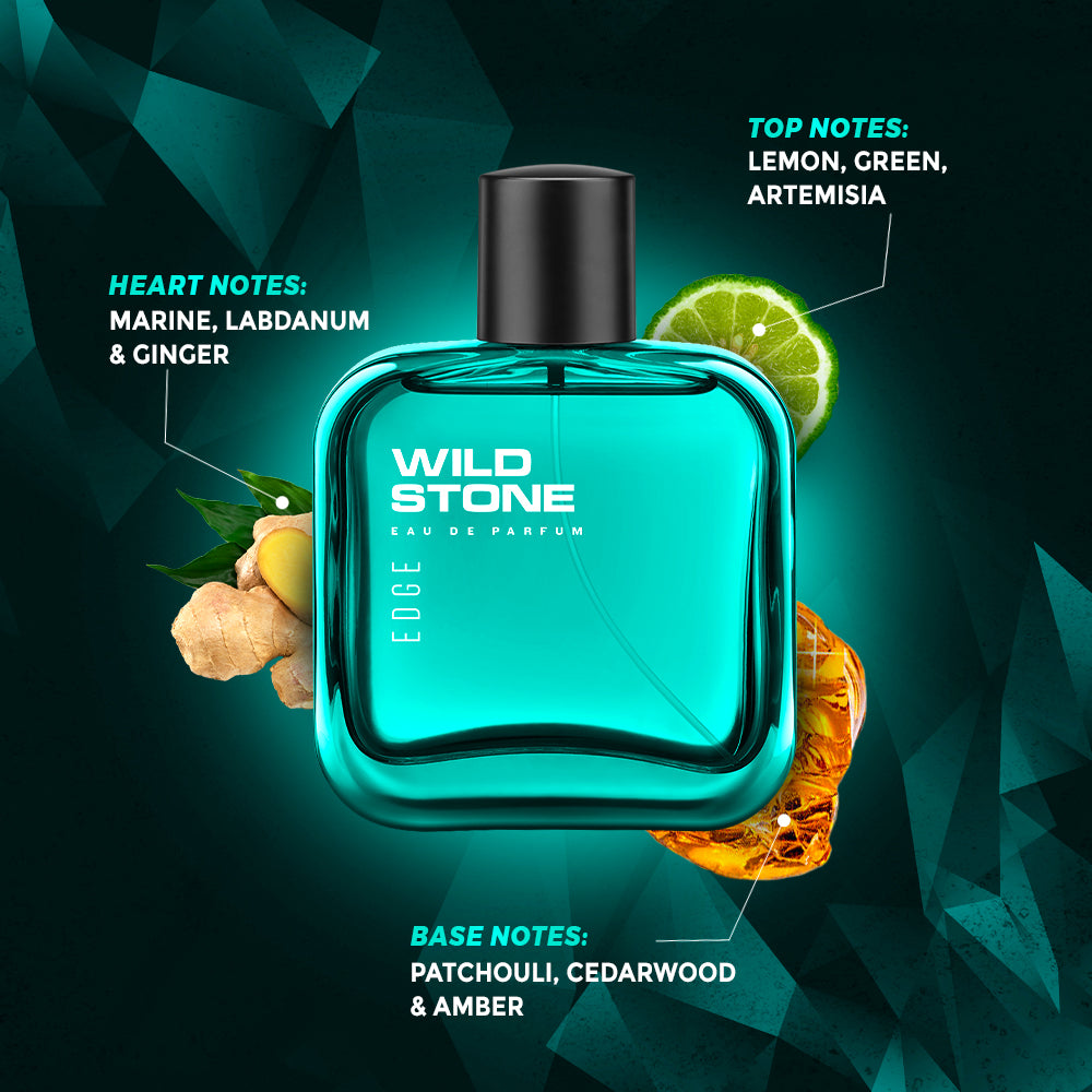 Wild Stone Edge Perfume, Pack of 2 (100ml each)