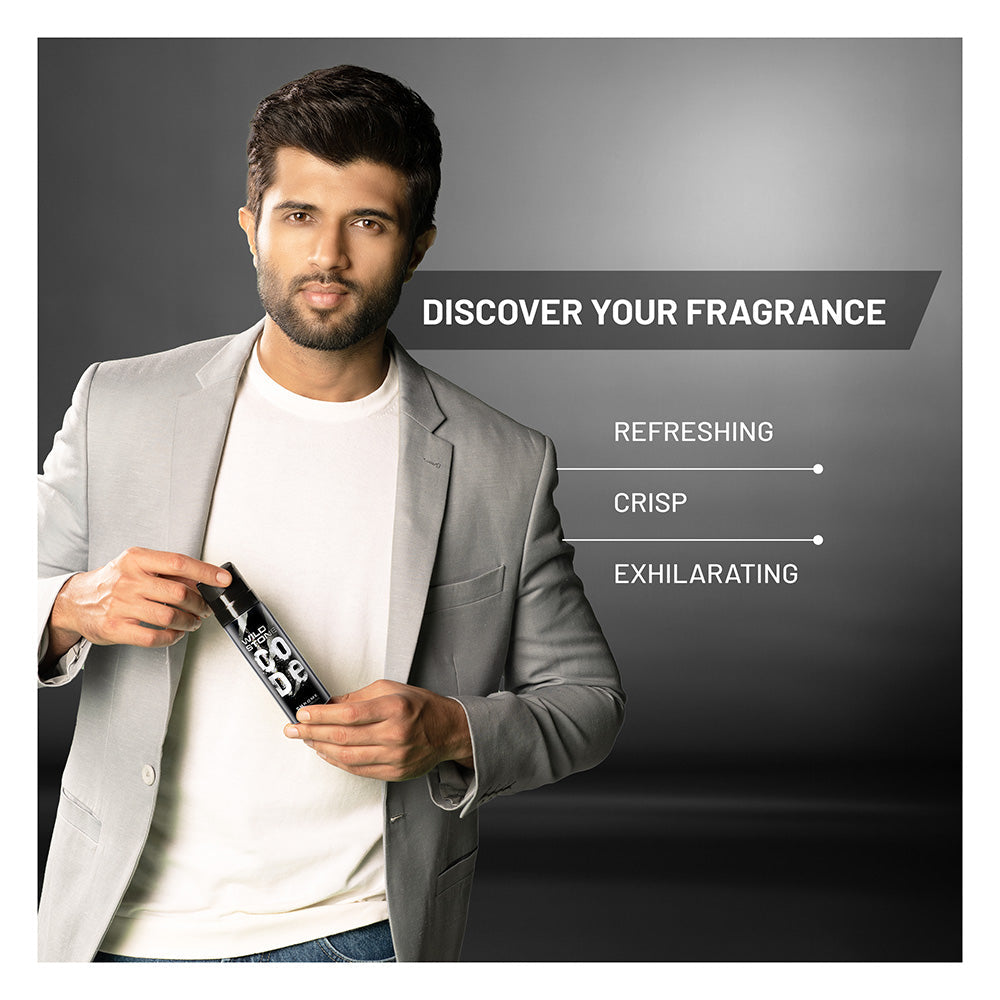CODE Chrome Body Perfume for Men, Pack of 2 (150ml each)
