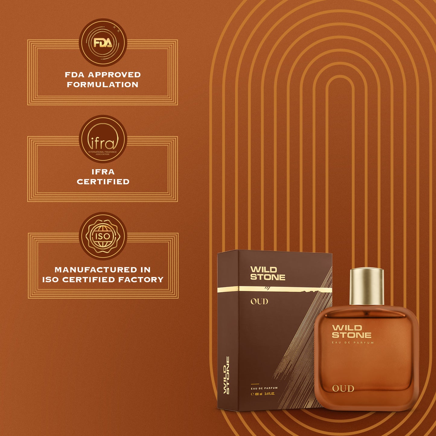 Wild Stone Oud Perfume for Men 100 ml