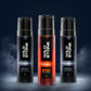 Wild Stone Intense Black and Trance No Gas Deodorant Gift Set for Men, Pack of 3 (150ml each)