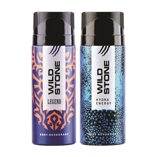 Wild Stone Hydra Energy & Legend Deodorant Combo Pack (150 ml Each)