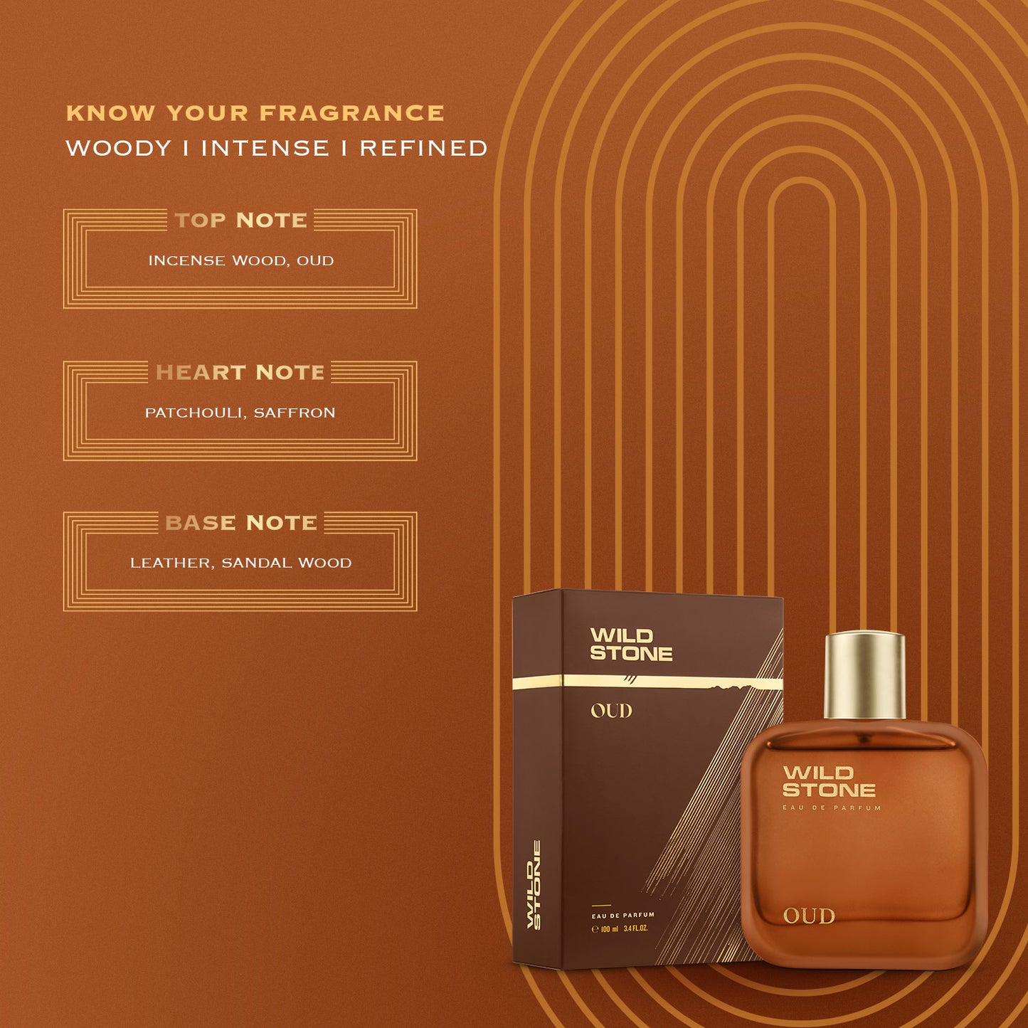 Wild Stone Oud Perfume for Men 100 ml