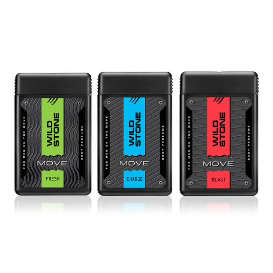 Wild Stone Pocket Perfume Move, Fresh & Charge (18 ml Each)