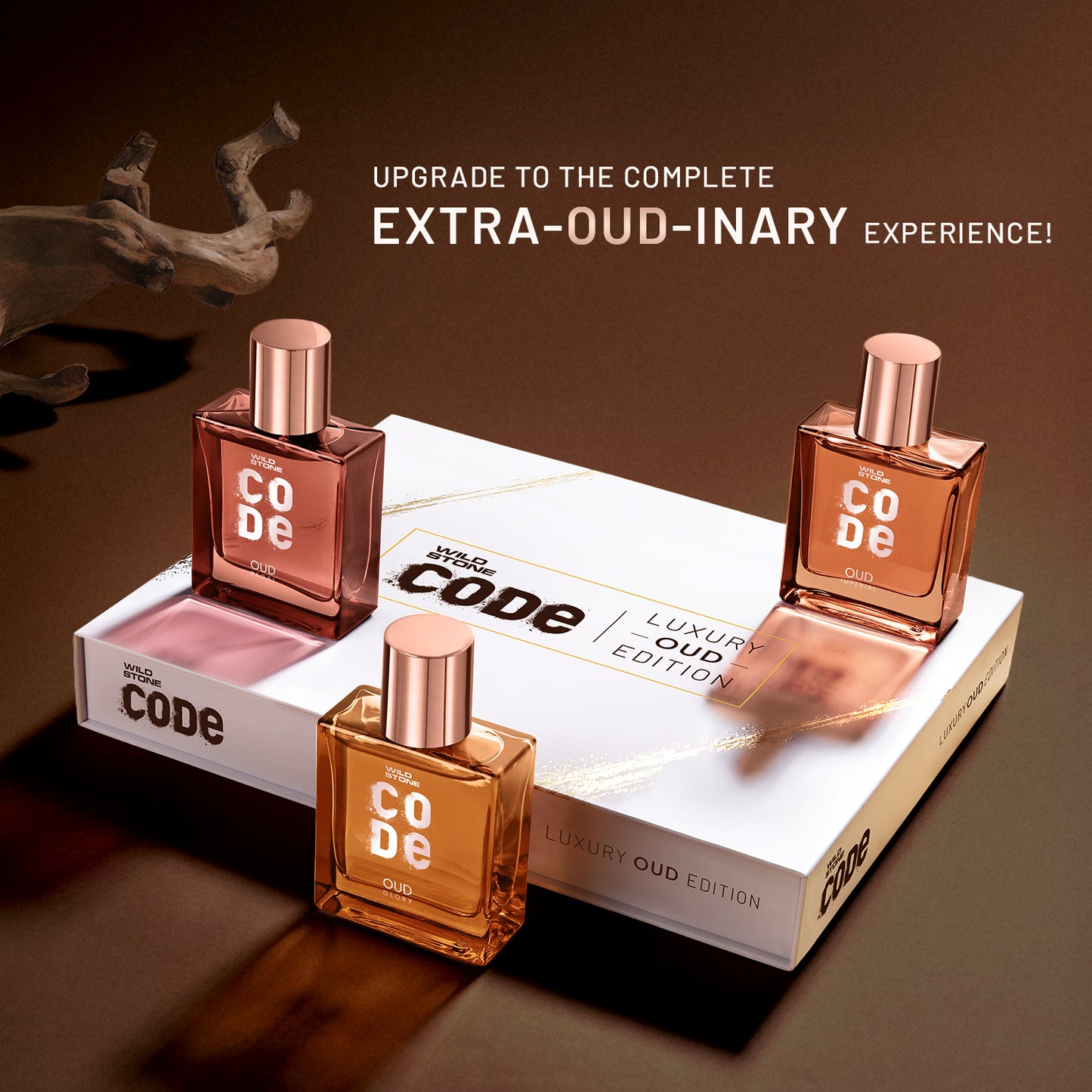 Wild Stone CODE OUD Discovery Set For Men | 3x8ml EDP Luxury Perfumes | Travel-Friendly Perfume Gift set