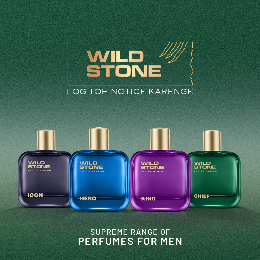 Wild Stone Hero, Chief, Boss & King Perfume Combo for Men, 4 X 100ml