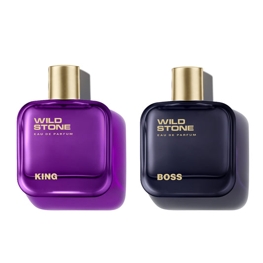 Wild Stone King & Boss Perfume Combo for Men, 2 X 100ml