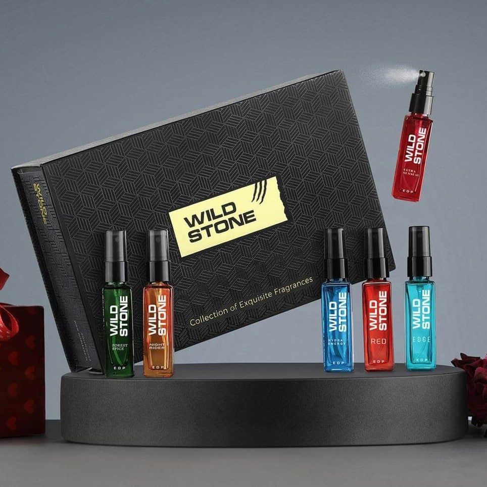 Wild Stone Gift box Perfume for Men, Pack of 6 (8ml each)