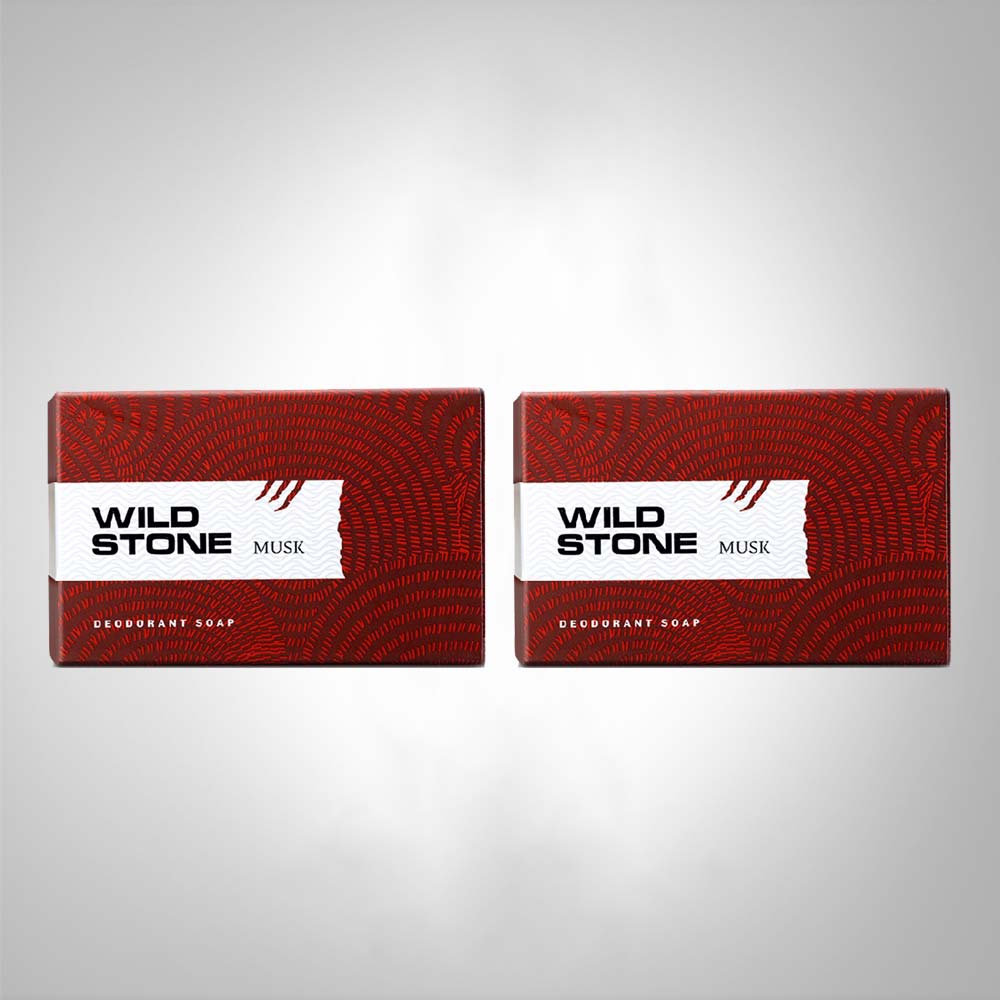 Wild Stone Musk Soap pack of 2, (125gm each)