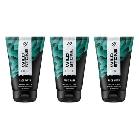 Wild Stone Edge Face Wash, Pack of 3 (50ml each)