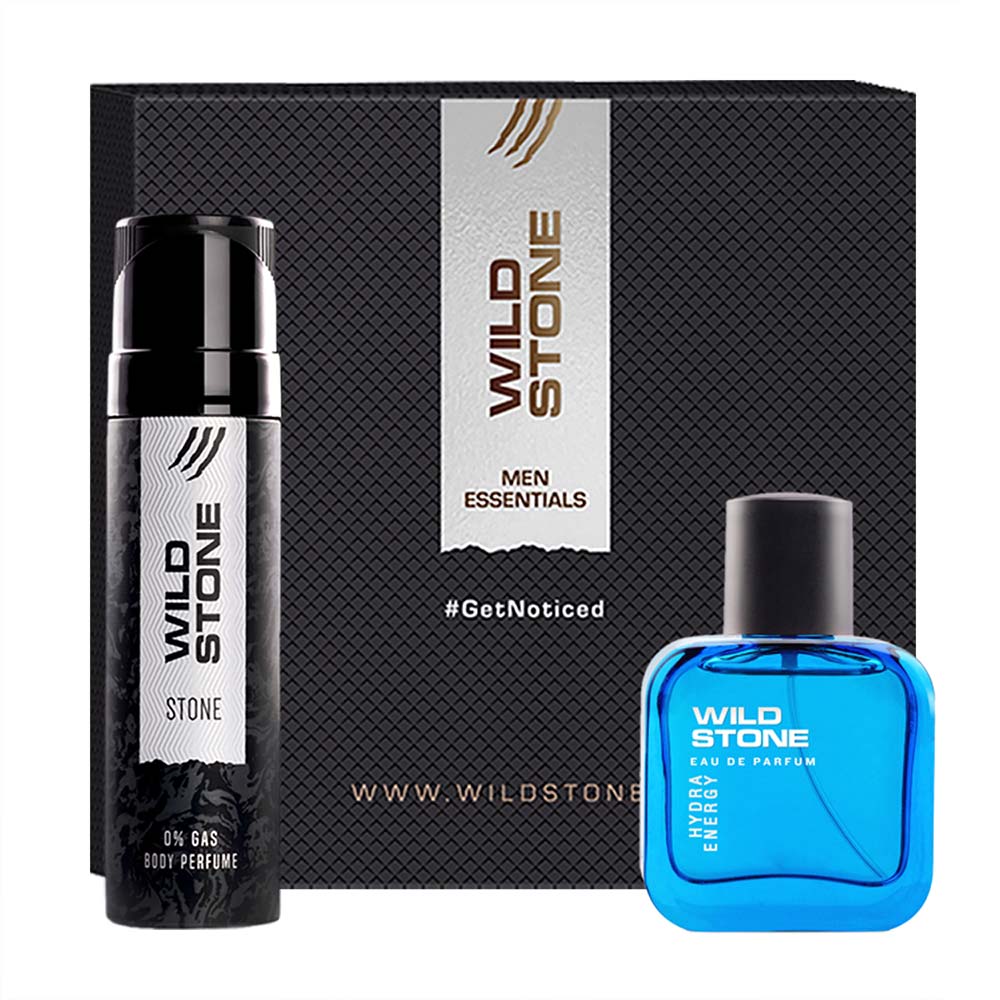 Wild Stone Gift Collection (Stone Perfume Body Spray 120ml and Hydra Energy Perfume 30ml)