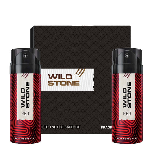 Wild Stone Gift Hamper with Red Deodorant, Pack of 2(150 ml Each)