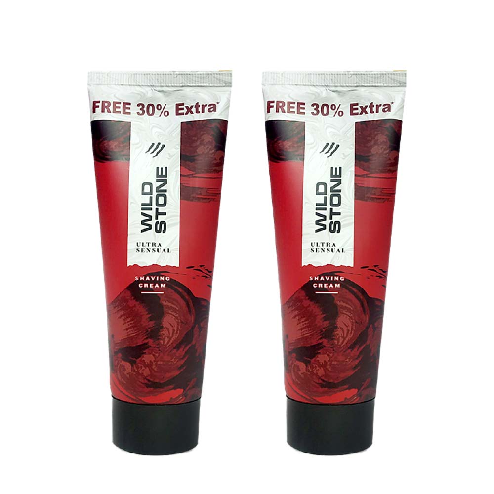 Wild Stone Ultra Sensual Shaving cream, Pack of 2 (78gm each)