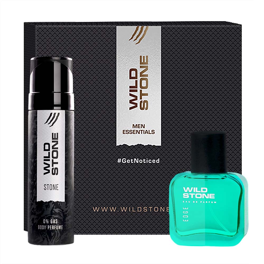 Wild Stone Gift Collection (Stone Perfume Body Spray 120ml and Edge Perfume 30ml)
