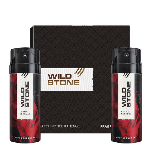 Wild Stone Gift Hamper with Ultra Sensual Deodorant, Pack of 2 (150 ml Each)