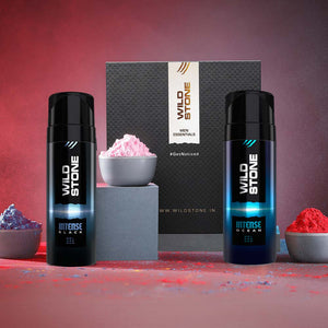 Holi Combo for Men (Intense Black No Gas Deodorant, 120 ml & Ocean No Gas Deodorant, 120 ml)