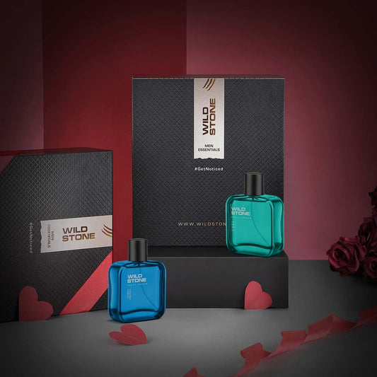 Wild stone Gift Box with Edge and Hydra energy Perfume for Men, 50ml each