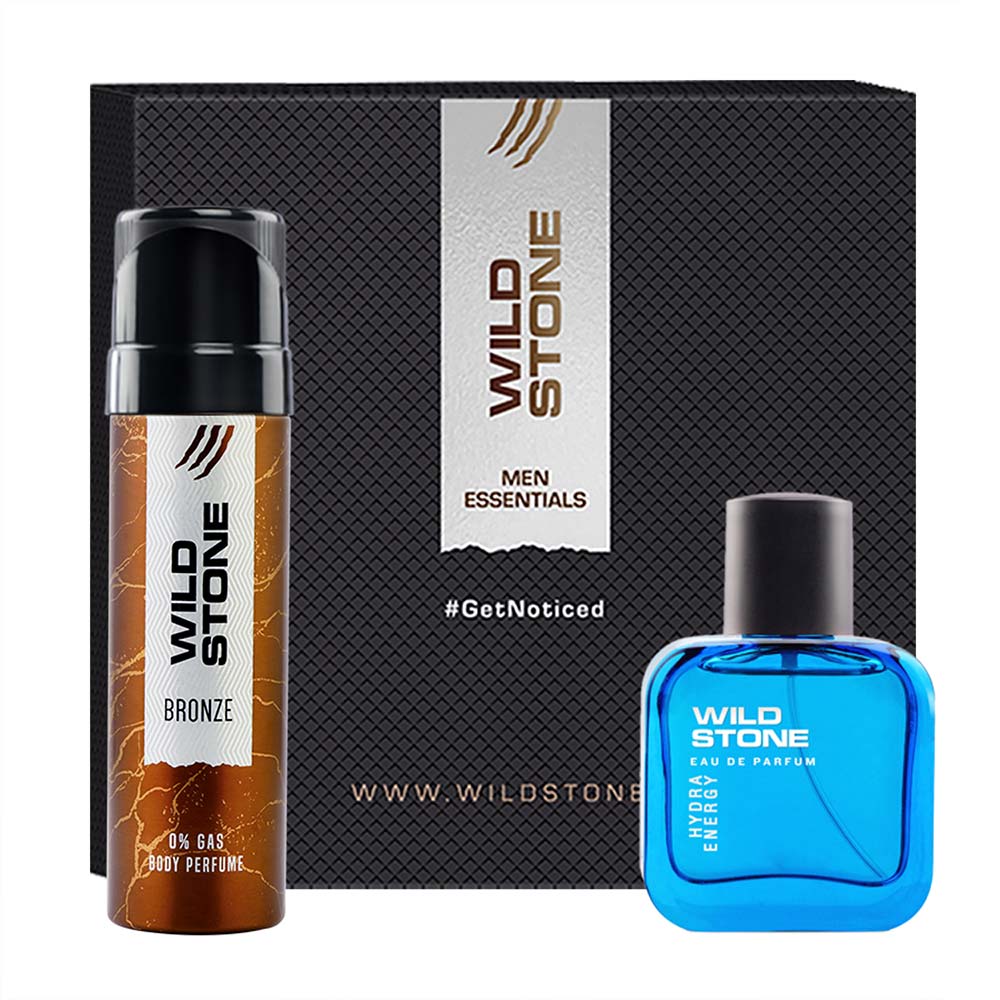 Wild Stone Gift Collection (Bronze Perfume Body Spray 120ml and Hydra Energy Perfume 30ml)